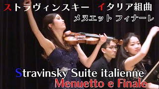 Stravinsky Italian Suite Menuetto-Finale