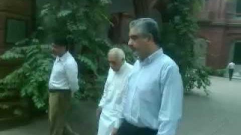 PUCIT VC and Principal walking around the University