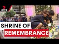 Students gather at the Shrine of Remembrance to reflect on ANZAC sacrifices  | 7 News Australia