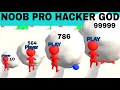 NOOB VS PRO VS HACKER VS GOD   in Snow Ball Race