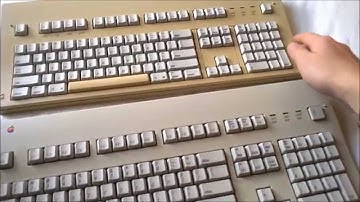 Apple Extended Keyboards (AEK v AEKII) comparison video
