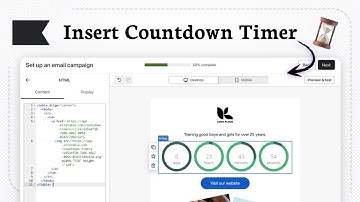 Een afteltimer toevoegen aan uw e-mail in Klaviyo