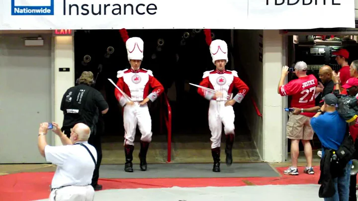 Ramp Entry at Skull Session 9 8 2012 OSU vs UCF Ohio State University Marching Band