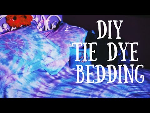 DIY Tie Dye Bedding