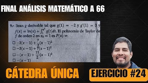 FINAL ANÁLISIS A 66 ÚNICA Ejercicio 24 CBC