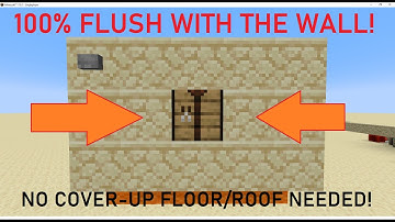 Hidden Crafting Table In Minecraft! (100% FLUSH WITH THE WALL!)