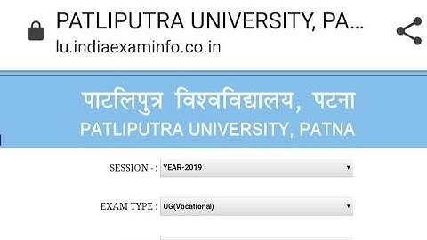 Patliputra University Ppu part 1/2 Vocational Result Out session 2018-20,2019-21