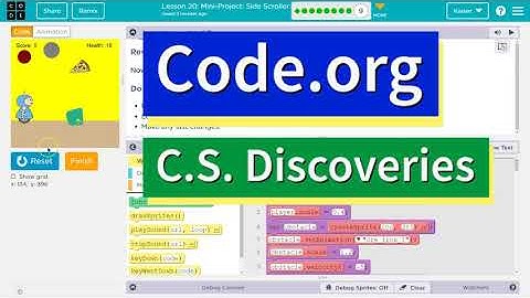 Code.org Lesson 21.8 Mini-Project - Side Scroller | Tutorial and Answers | Unit 3 CS Discoveries