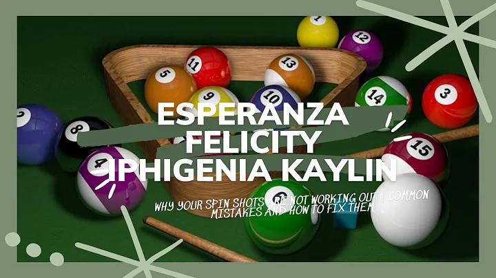 Why Your Spin Shots Are Not Working Out | Common Mistakes and How to Fix Them