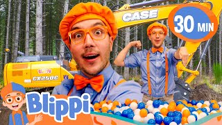 excavate the ball pit blippi songs educational songs for kids