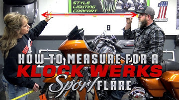 How to Measure Klock Werks Sport Flare Windshield Road Glide