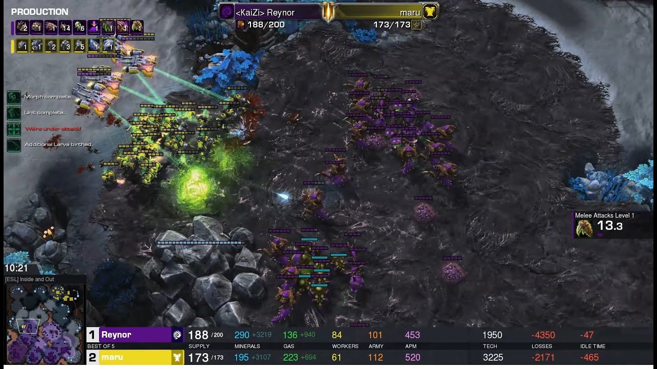 Starcraft II TSL 9 2022 Sep3 maru(T) v Reynor(Z) Game 3 - [ESL] Inside ...