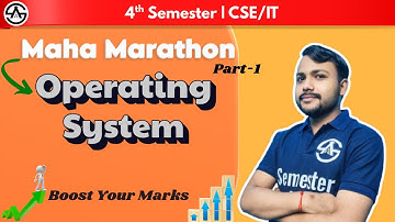 Operating Systems Polytechnic 4th Semester | Maha Marathon Part-1 by Vikas Sir