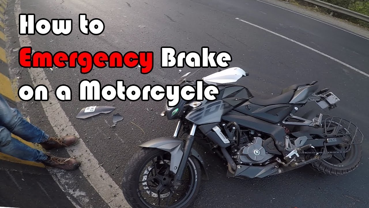 How to Emergency Brake on a Motorcycle [Hindi] YouTube