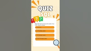 SQL Gurus Only! Which Function Counts Non-NULL Values?#sql #education #dataanalytics #programming