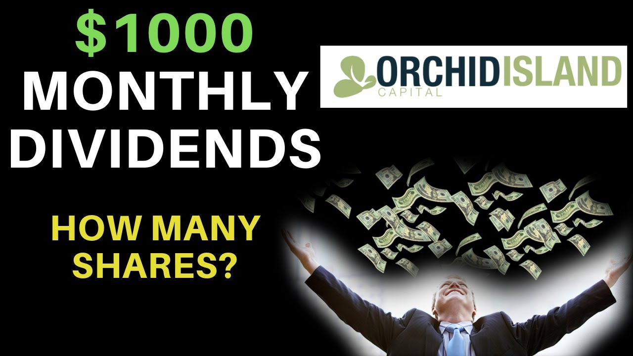 Is Orchid Island Capital A Good Investment How Many Shares Of Stock To Make $1000 A Month? | Orchid Island Capital