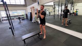 Dumbbell Goblet Squat Finisher demonstration