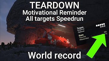 Teardown Speedrun - Motivational Reminder GLITCHLESS 100% 60 Seconds [WR]