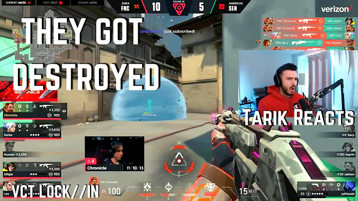 SEN tarik Reacts to Sentinels getting DESTROYED vs Fnatic VCT LOCK//IN | VALORANT Clips