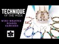 Beaded Wire Wrapped Earrings | Technique of the Week | Jewelry Making Tutorial (beebeecraft.com)