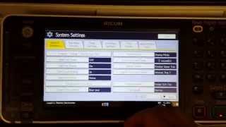 Ricoh MP Series Default Login admin at Device Panel