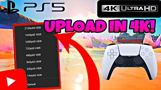 How To Upload In 4K On Ps5 Ps5 4K Quality How To Enable 2160P On Ps5 4K 60Fps Upload Easy