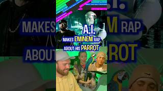 Video thumbnail of "🤯 A.I. EMINEM raps about his PARROT on his shoulder #ai #aimusic #eminem #artificialintelligence"