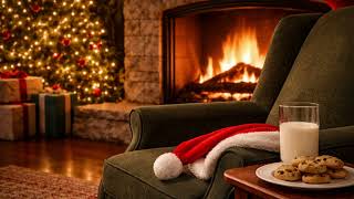 Christmas Eve Fireplace — Milk & Cookies for Santa | Cozy Fire Crackle Ambience (3 Hours) screenshot 2