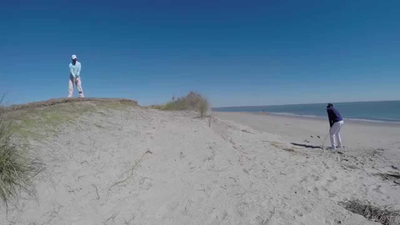 Sick Beach Trick Shot | Bryan Bros Golf