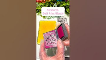 Awesome Gelli Print Distress Ink Blends! 🤩🤗🪄💕 #gelliprinting #gelliplate #gelliprints