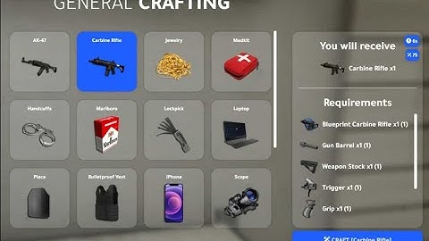 Crafting System V6 + Notify System + Text UI System [Standalone] – FiveM