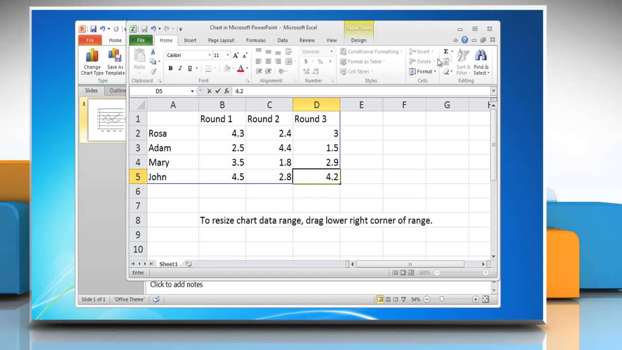 How To Make A Chart In Powerpoint 2010