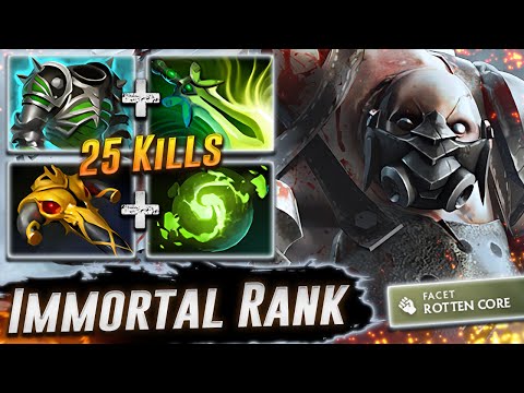 Pudge CARRY MODE 25 Kills Immortal Rank - Dota 2 Highlights & Guides TV