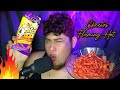 Asmr  cheetos flaming hot  crunchy sounds  