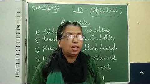 I EVS Chapter 13 My School Part 1