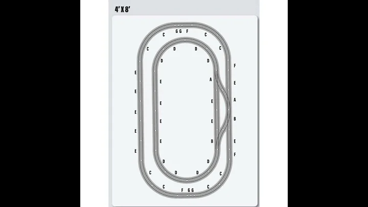 O Gauge - Lionel Fastrack Plan - 4x8 Our Town Layout - Lionel O Gauge Train Layout - Lionel Trains