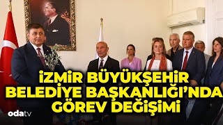 İzmir'in yeni Büyükşehir Belediye Başkanı Cemil Tugay, görevine başladı. Tugay, görevi teslim aldı