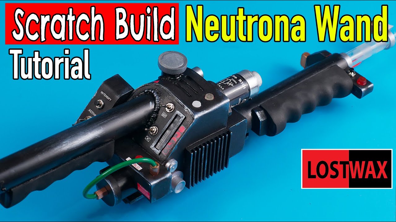 DIY Ghostbusters Neutrona Wand/Proton Thrower From Mostly Easy To Find  Materials😁 With Template! 