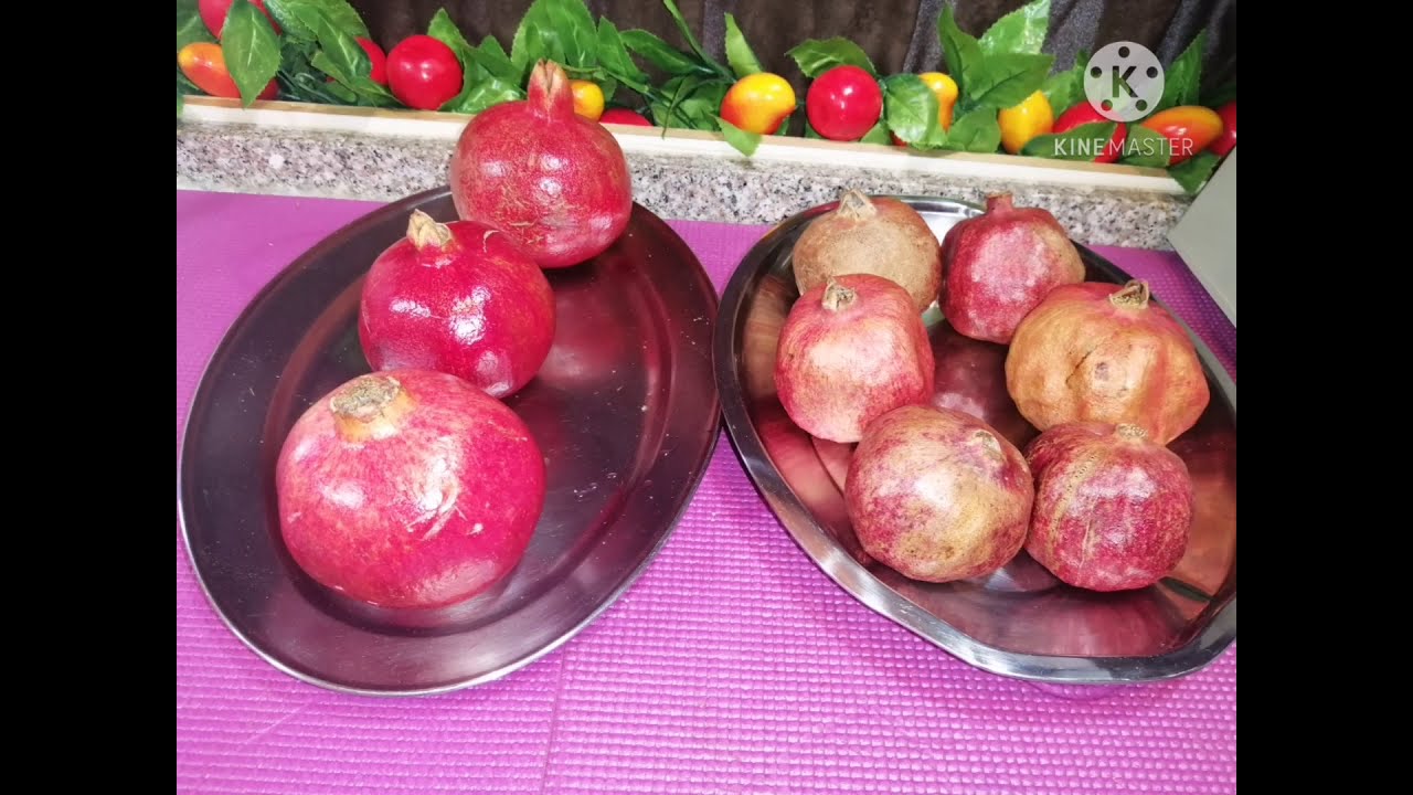 تجفيف الرمان ببراعة وتميز