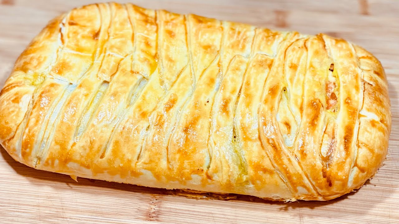 FEUILLETÉ TRESSÉ AUX LÉGUMES🥕(Et saumon fumé)👌 Trop facile et rapide. Deli cuisine