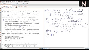 Đề khảo sát môn Toán lớp 12 Trường Nguyễn Khuyến (9/11) : Bài toán chuyển động 2 chất điểm theo t.