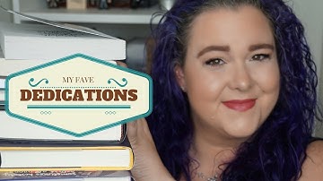 Amazing Book Dedications