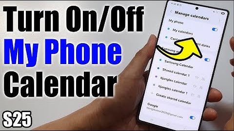Hoe kan ik de agenda op mijn Samsung Galaxy S25 in- of uitschakelen?