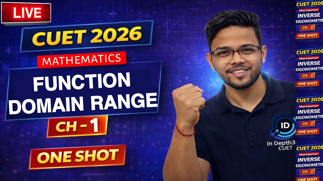 Relations and Functions One Shot | CUET UG 2026 Maths Crash Course 🔥 ...