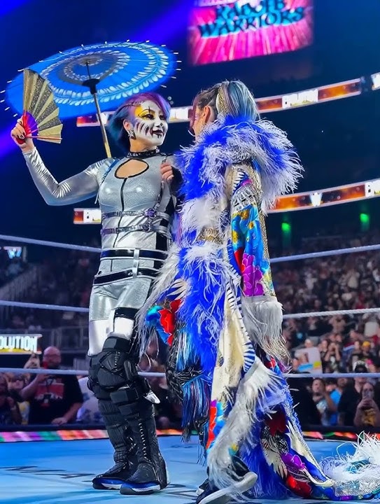 Asuka and Kairi Sane Kiss Before Their Match At Evolution (AI Generated)