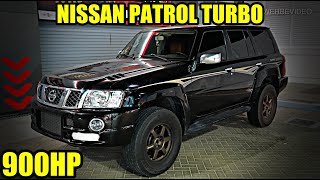 Nissan Patrol Turbo with 900HP goes CRAZY in Dubai
