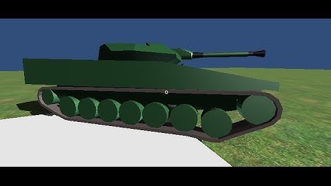 Tank tracks in Unity and Blender (Link to tutorial in description)