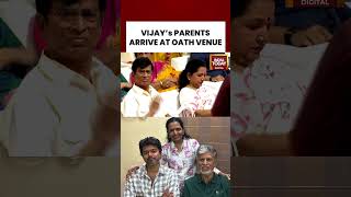 TVK Chief Vijay’s Parents Arrive At Chennai Stadium Ahead Of Tamil Nadu CM Oath Ceremony #VIJAY