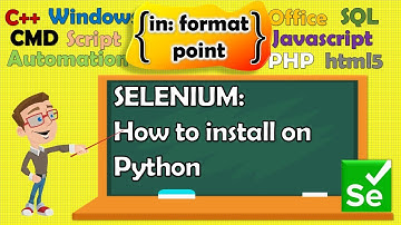 How to install selenium on python