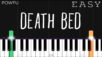 Powfu - death bed (coffee for your head) | EASY Piano Tutorial